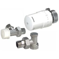 Termostatisko radiatoru ventīļu komplekts ARCO TIBET 1-2', aksialais