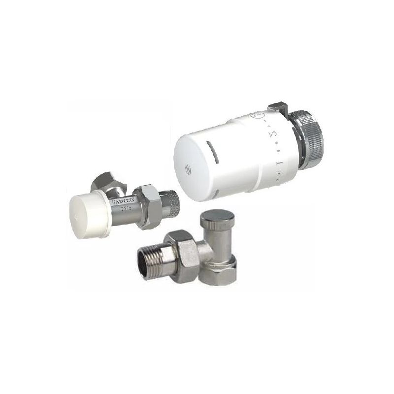 Termostatisko radiatoru ventīļu komplekts ARCO TIBET 1-2', aksialais