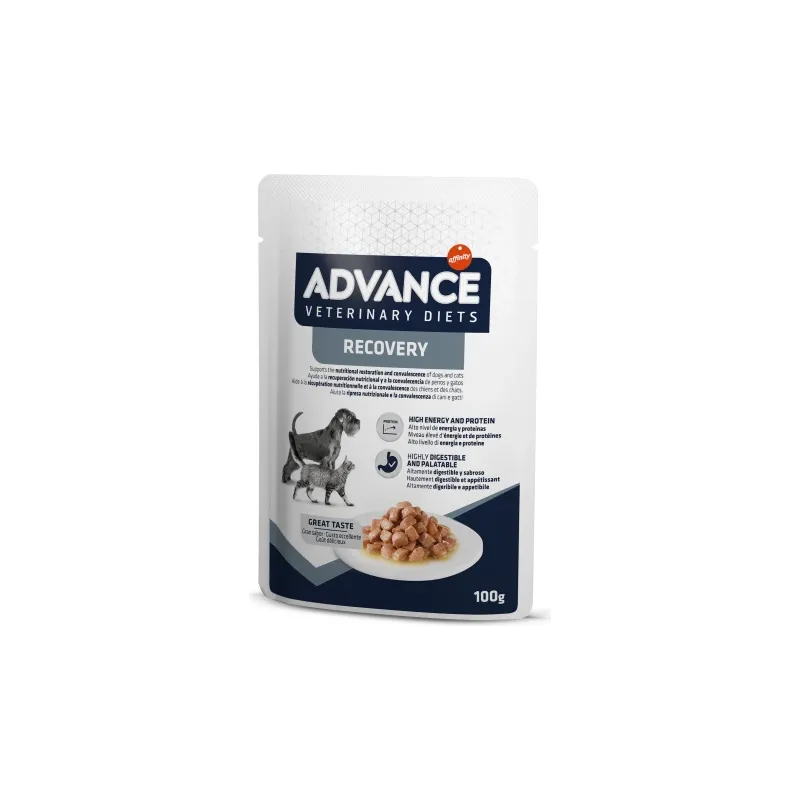 ADVANCE VETERINARY DIETS DOG & CAT RECOVERY 100G - KONSERVI SUŅIEM UN KAĶIEM ATVESEĻOŠANĀS PERIODĀ ,11gb,