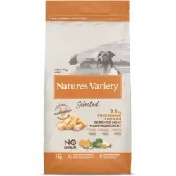 Nature's Variety Dog Selected Mini Free Range Chicken 7Kg - sausā barība ar brīvi turētu vistu pieaugušiem suņiem