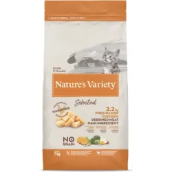 Nature's Variety Cat Selected Kitten Free Range Chicken 7Kg - sausā barība ar brīvi turētu vistu kaķēniem