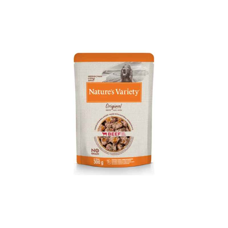 Nature's Variety Dog Original Medium Beef 300g - Konservi ar liellopu pieaugušiem suņiem