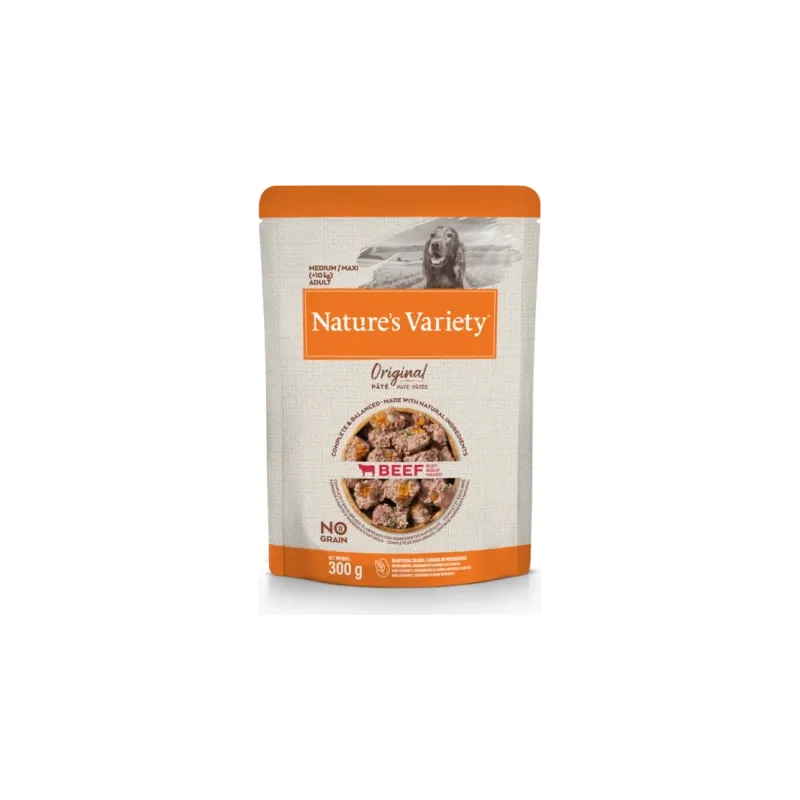 Nature's Variety Dog Original Medium Beef 300g - Konservi ar liellopu pieaugušiem suņiem