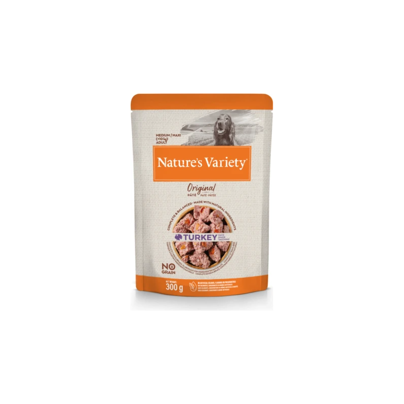 Nature's Variety Dog Original Medium Turkey 300g - Konservi ar tītaru pieaugušiem suņiem