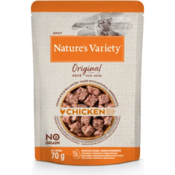 Konservi Nature's Variety Cat Original Chicken 0.070 kg - Konservi ar vistu pieaugušiem kaķiem ,12gb,