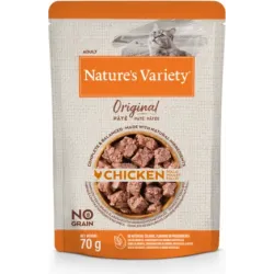 Konservi Nature's Variety Cat Original Chicken 0.070 kg - Konservi ar vistu pieaugušiem kaķiem ,12gb,