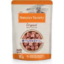 Konservi Nature's Variety Cat Original Turkey 0.070 Kg - Konservi ar tītaru pieaugušiem kaķiem ,12gb,