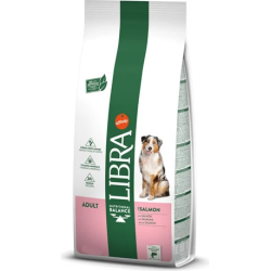 LIBRA DOG ADULT SALMON 14kg - pilnvērtīga barība pieaugušiem suņiem, ar lasi