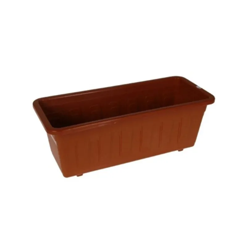 Balkona stādītājs Plastkon 969, plastmasa, 40 cm, gaiši brūna