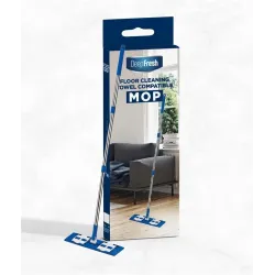 Grindų plovimo šluota, 110 cm, mėlyna sp.-balta sp.-chromo sp.