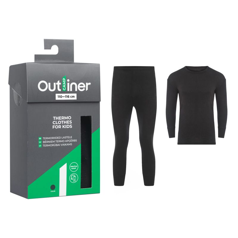 Termo apģērbs zēniem 110-116 izm. melns