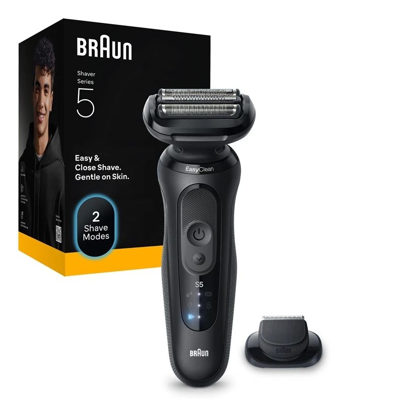 Barzdaskutė Braun Series 5 52-N1200S, li-ion, juoda sp.