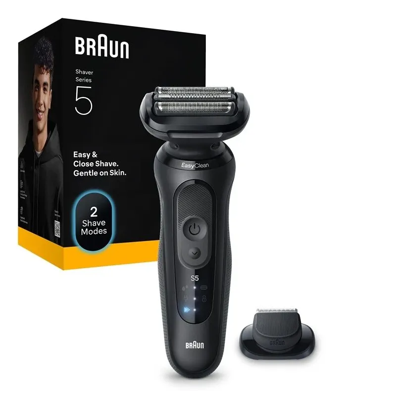 Bārdas skuveklis Braun Series 5 52-N1200S, li-ion, melna