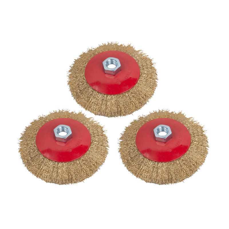 Birstes tēr.el.nezāļu birstei 125mm 3gab