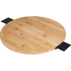 Servēšanas paplāte 170490990, 40 cm, brūngans, metāls-bambuss