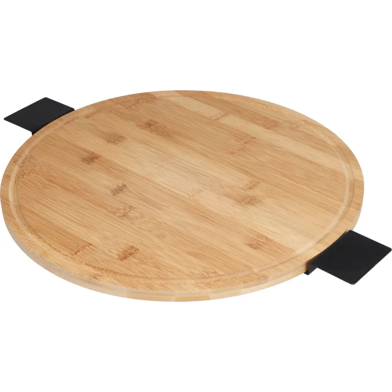 Servēšanas paplāte 170490990, 40 cm, brūngans, metāls-bambuss