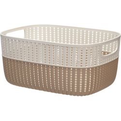 Groziņš plastma. 38x28x17cm 15l divtoņu