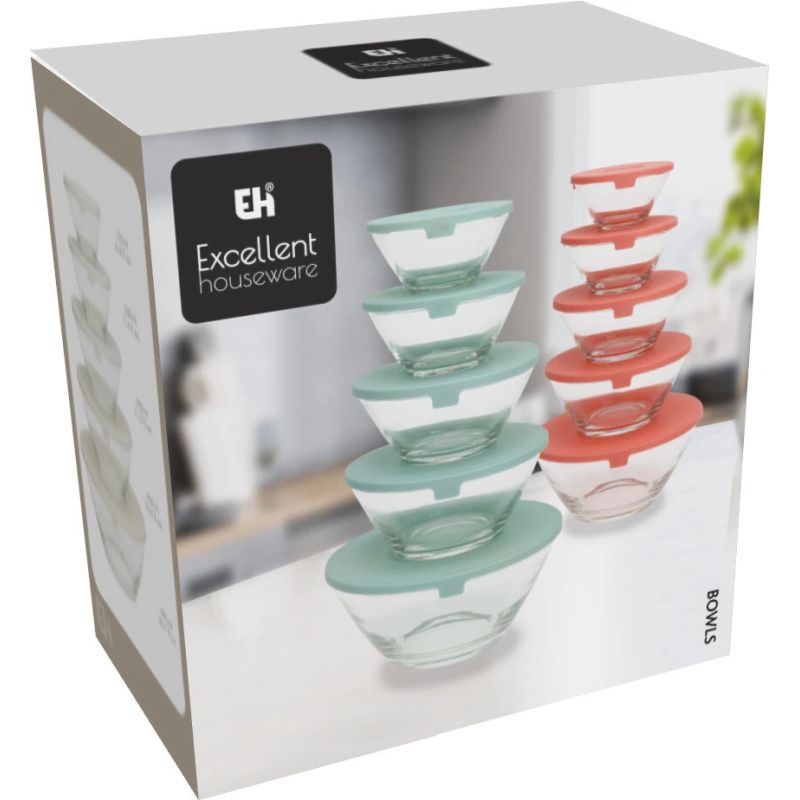 Stikla bļodu komplekts 5gab