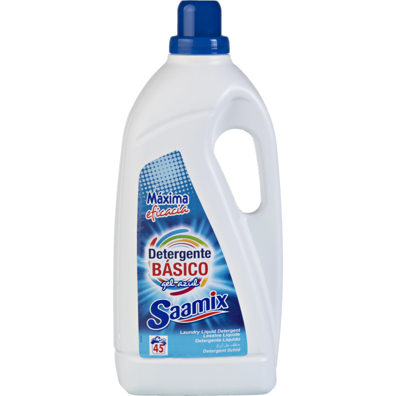 Saamix Basico šķidrais veļas mazgašanas līdzeklis baltai un krāsainai veļai 3.015L