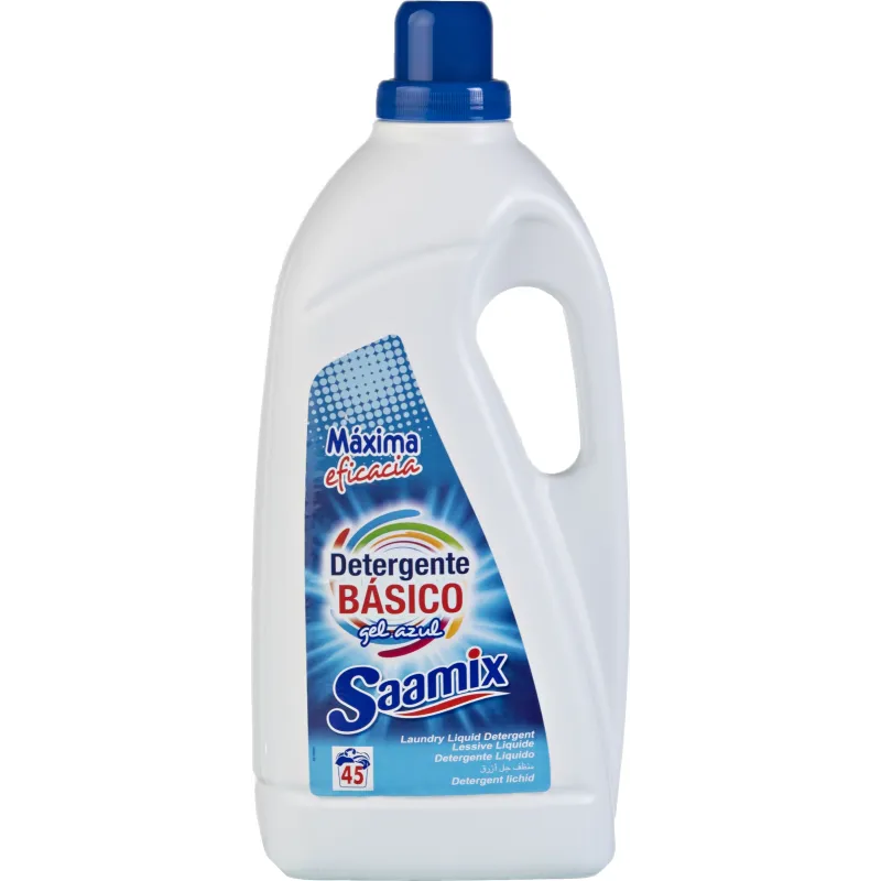Saamix Basico šķidrais veļas mazgašanas līdzeklis baltai un krāsainai veļai 3.015L