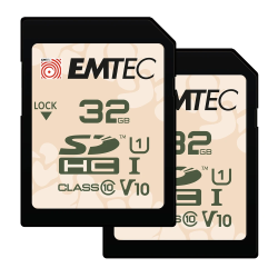 Emtec SDHC 32GB UHS-I U1 V10 Outdoor 2 pcs