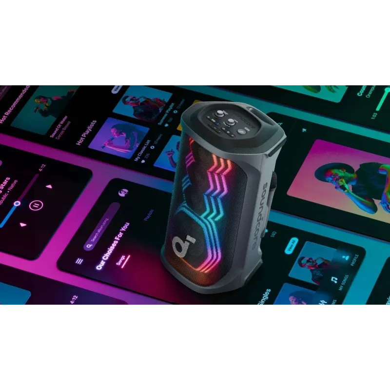 Skaņas sistēma soundcore rave 3s melns