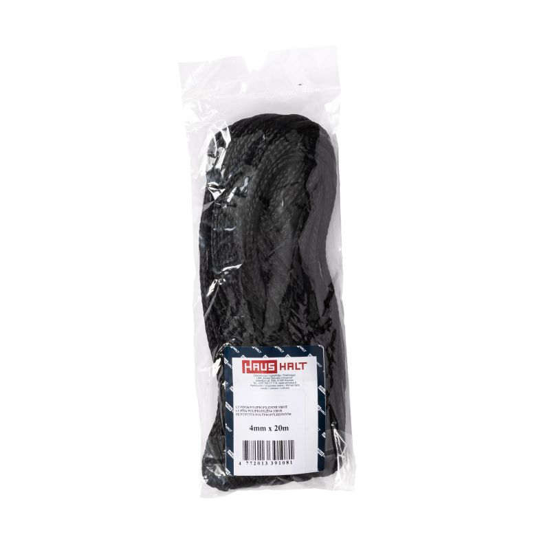 Aukla pīta 4mm 20m melna