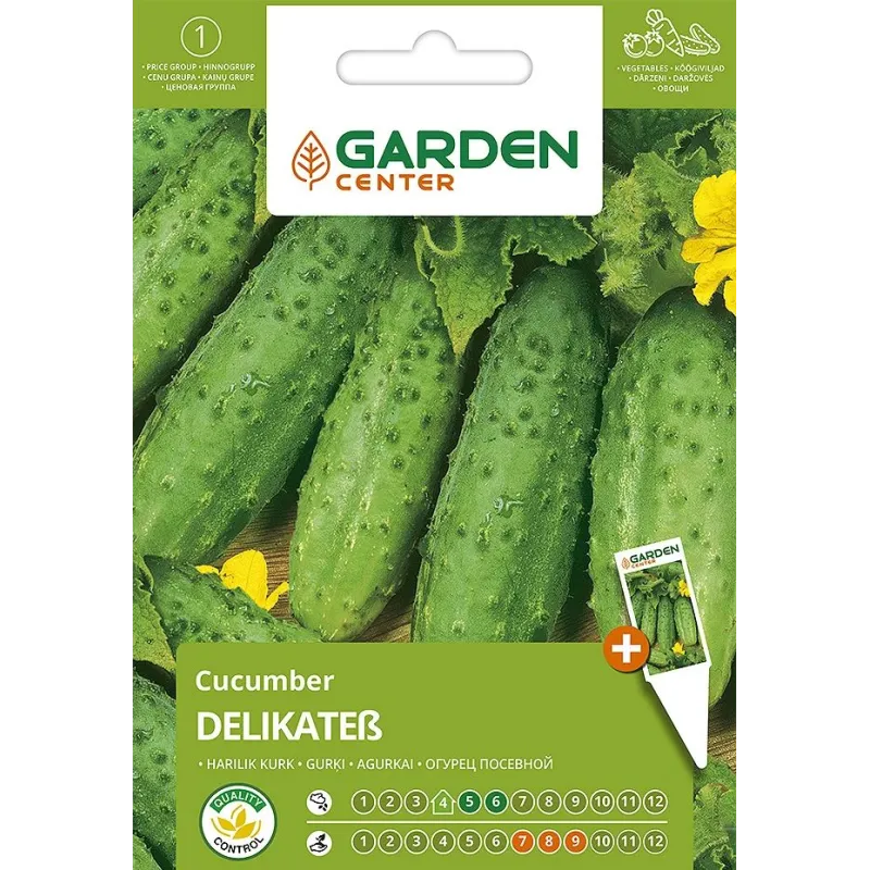 Sēklas Garden Center, gurķi Delikatess, 1 g