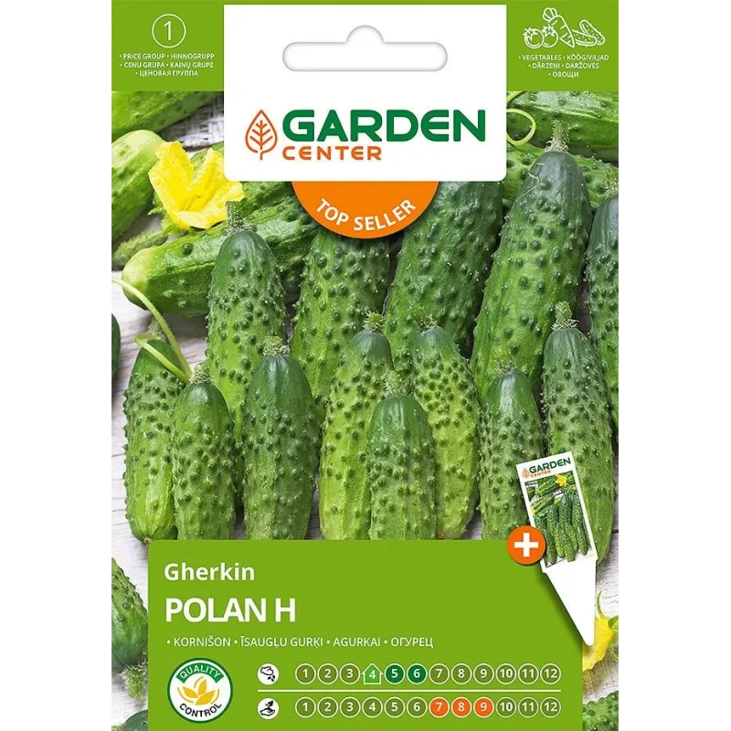 Sēklas Garden Center, gurķi Polan H, 1 g