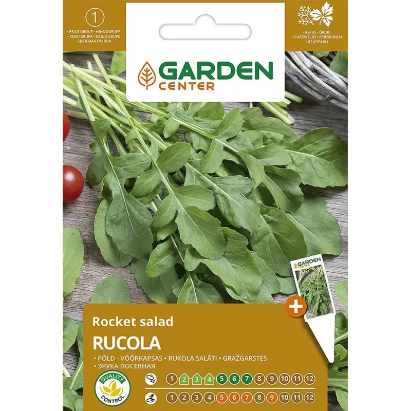 Sēklas Garden Center, rukola Rucola, 2 g