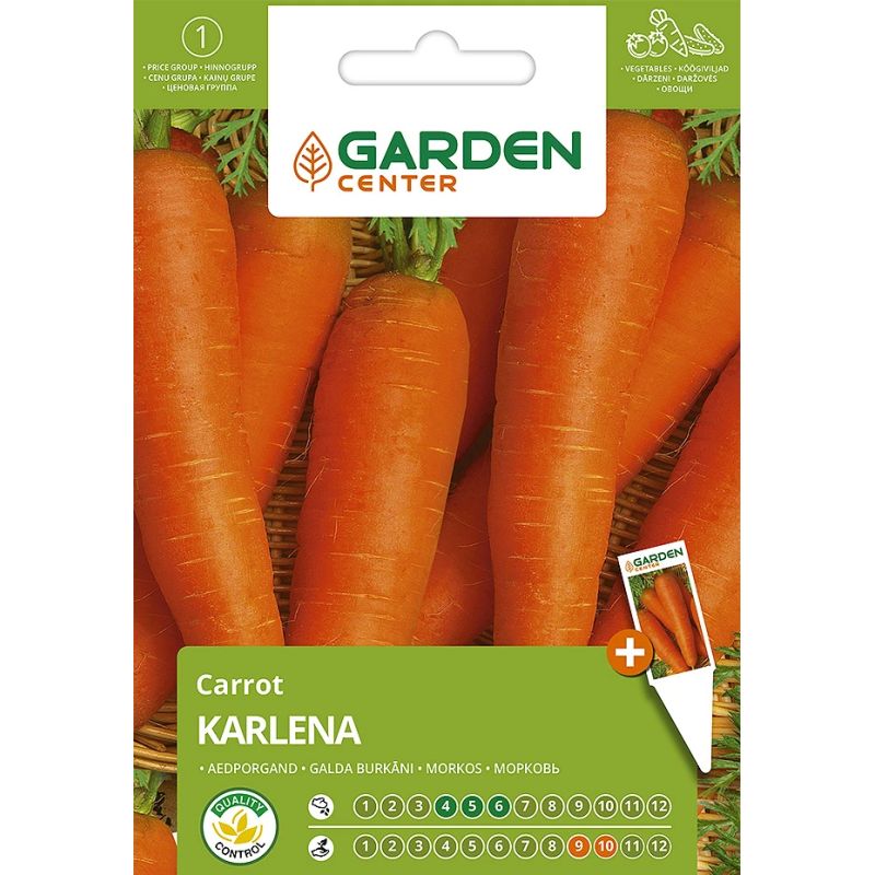 Sēklas Garden Center, burkāns Karlena, 4 g