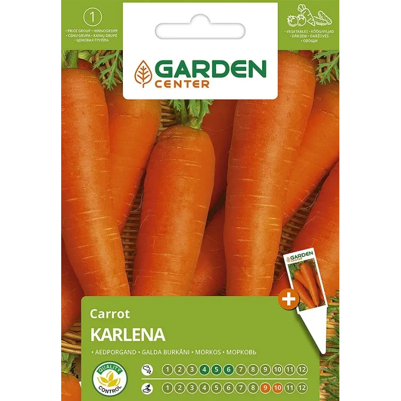 Sēklas Garden Center, burkāns Karlena, 4 g