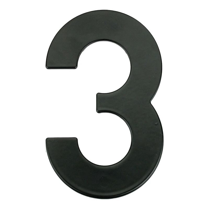Numurs 3 melnā krāsā 145 mm