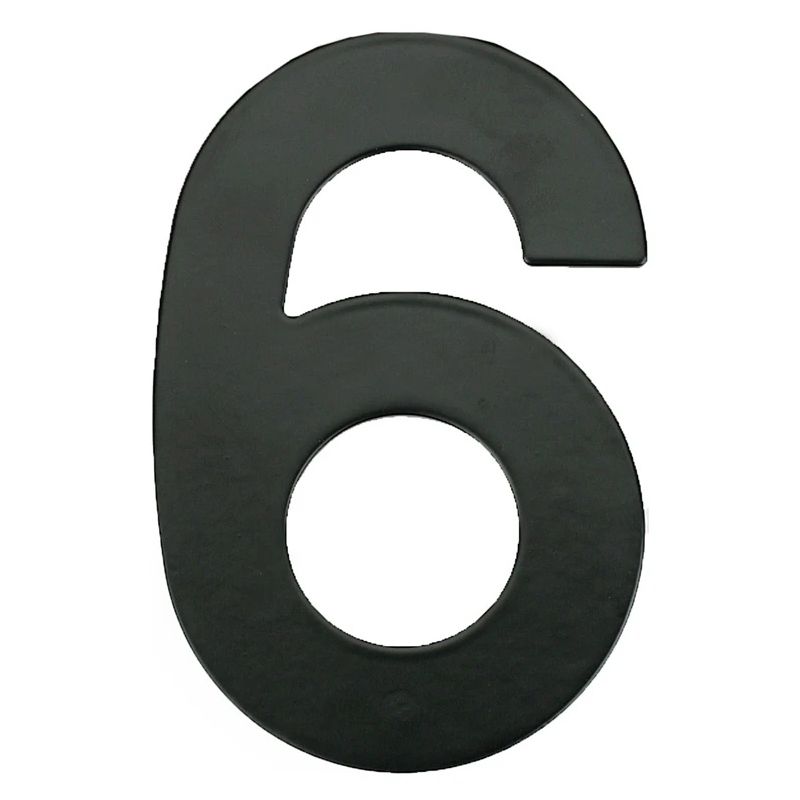 Numurs 6 melnā krāsā 145 mm