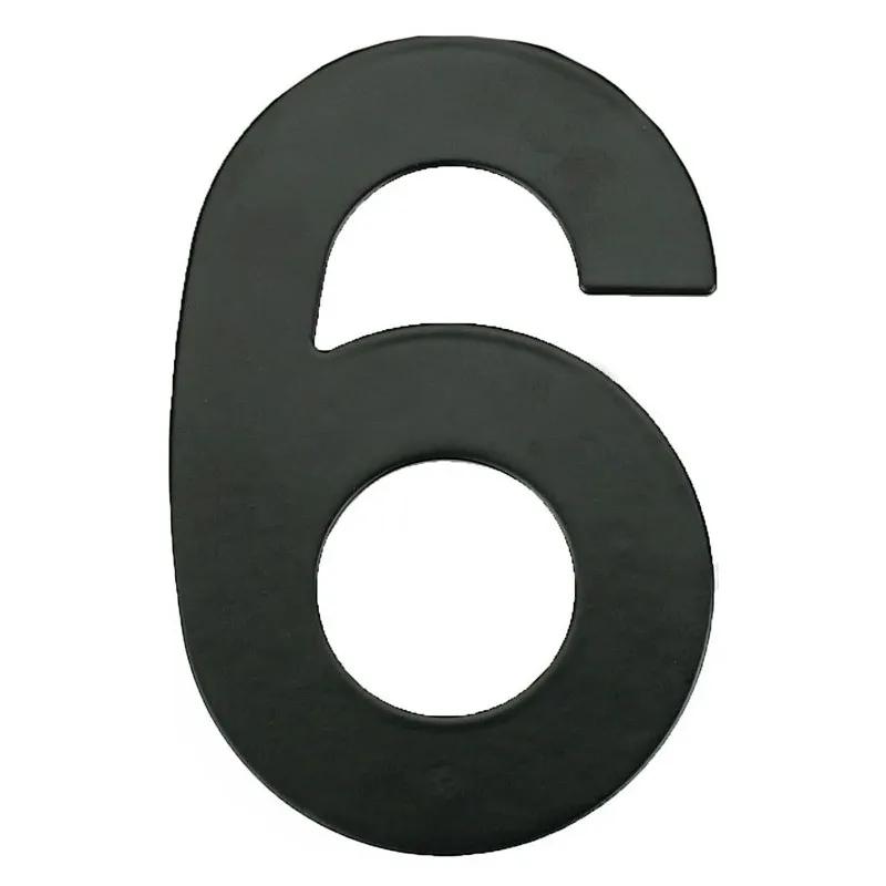 Numurs 6 melnā krāsā 145 mm