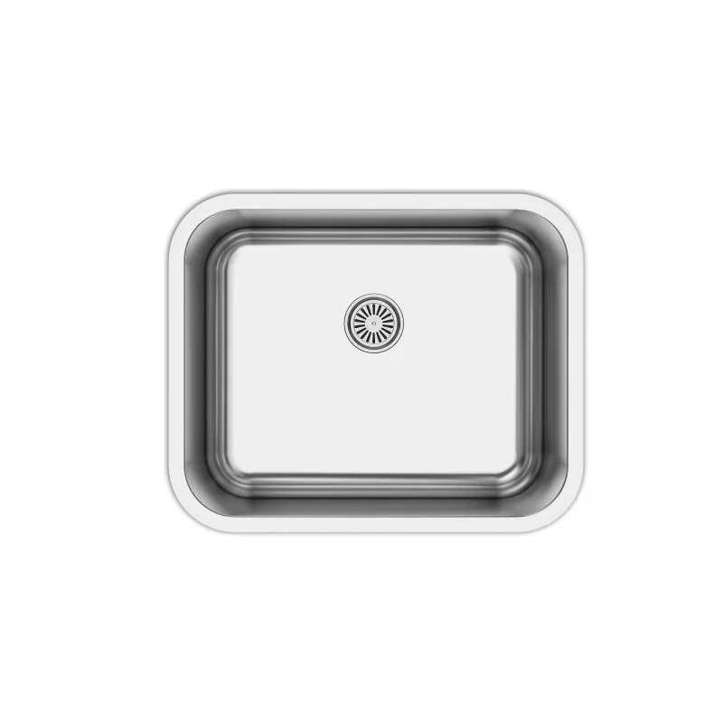 Virtuves izlietne Thema Lux, 54.5 cm x 44.5 cm x 15 cm, nerūsējošā tērauda