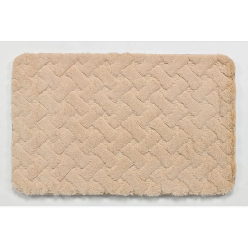 Коврик для ванной Domoletti BMA1298C, бежевый, 81 см x 51 см