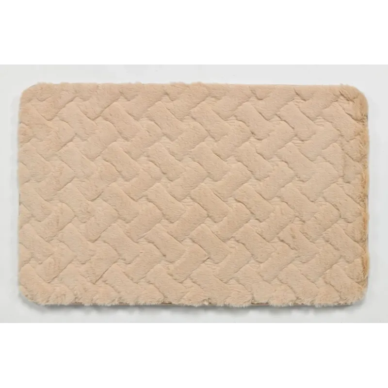 Vannas istabas paklājs Domoletti BMA1298C, bēša, 81 cm x 51 cm