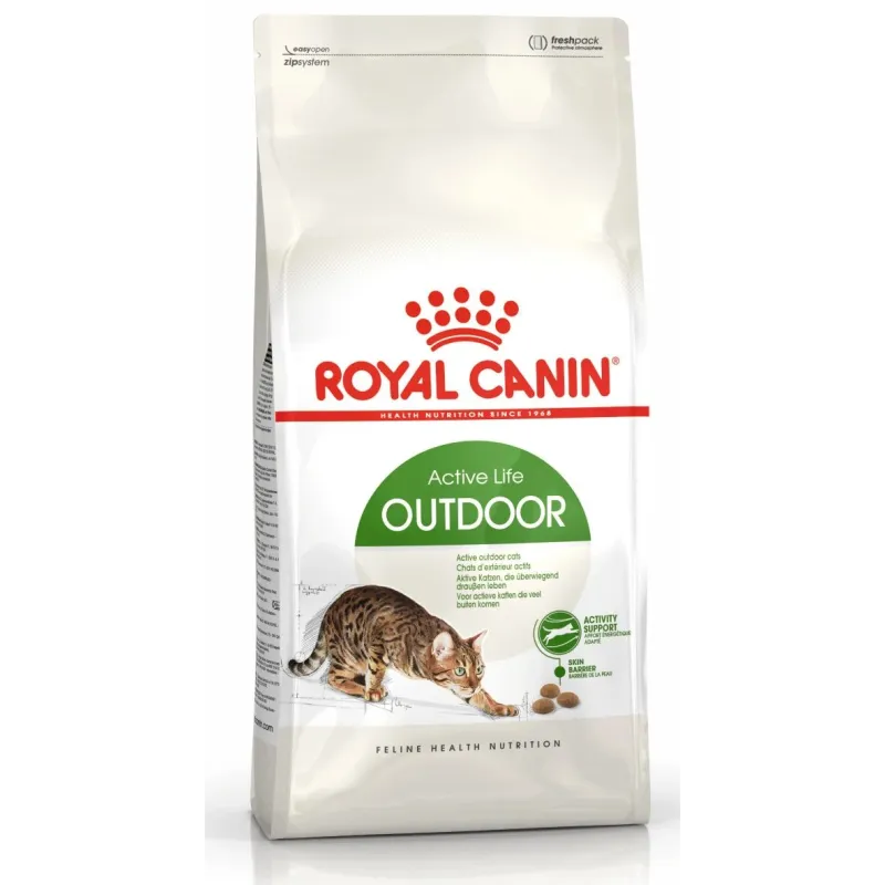 Sausas kačių maistas Royal Canin Active life Outdoor, vištiena, 2 kg