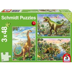 Puzle dinosaur adventures 48x3