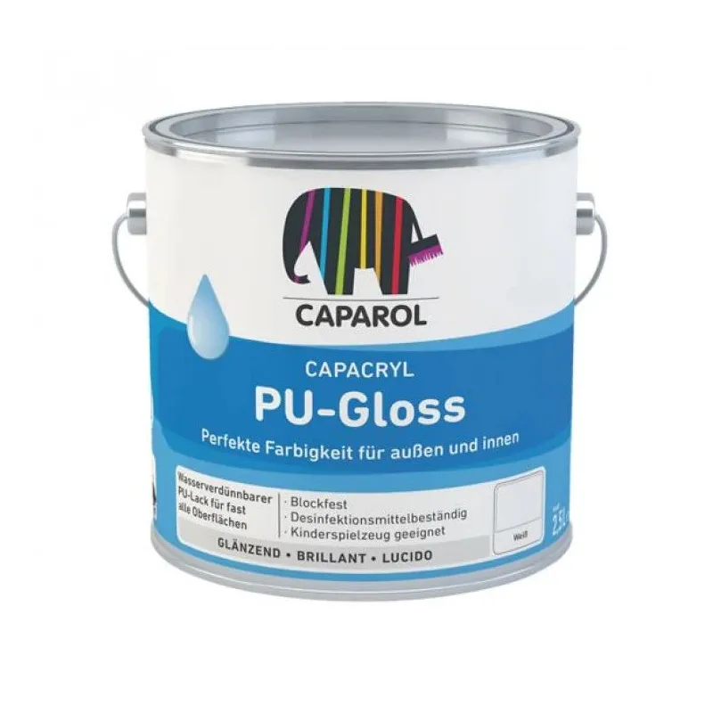 Krāsa, mēbeles Caparol Capacryl Pu-gloss, spīdīga, ccpu-gloss