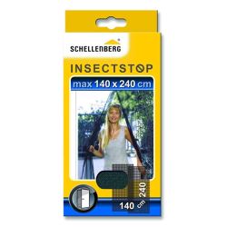 Tīkls pretinsektu durvīm 140x240cm melns