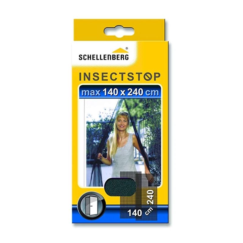 Tīkls pretinsektu durvīm 140x240cm melns