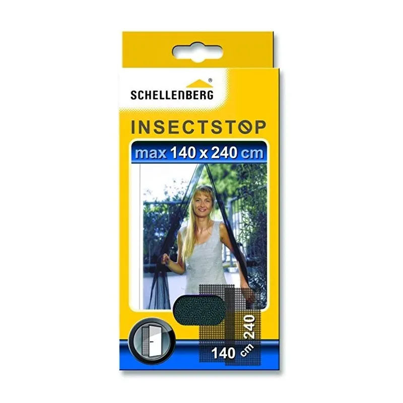 Kukaiņu durvju aizkars Schellenberg Insectstop 20509, antracīta, 140 cm x 240 cm