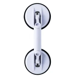 Bathroom armrest with two suction cups