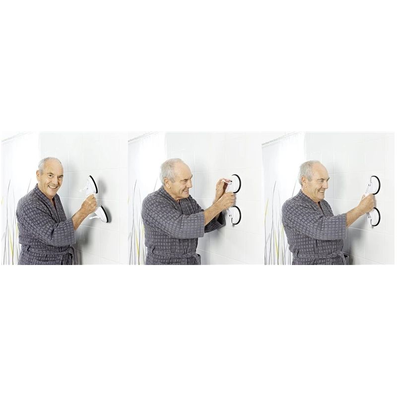 Roku balsts Ridder A0150201. ar diviem piesūcekņiem. hrom...