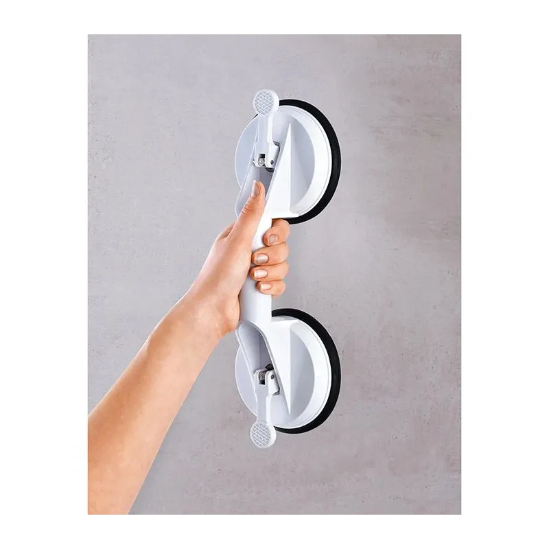 Bathroom armrest with two suction cups