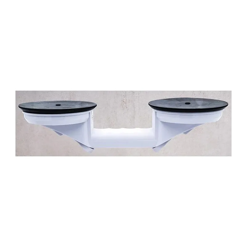 Bathroom armrest with two suction cups