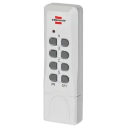 Ligzda Brennenstuhl 1507150, Iezemēta rozete, ar tālvadības pulti, IP20, balta, 2 gab.