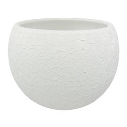 Pods puķu ker lizard d17 h12 balts